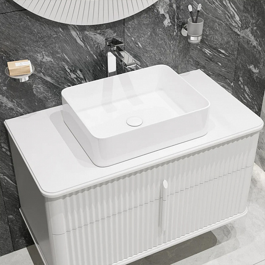 Раковина накладная 50 Aquaton Roca Mila 50 732700B000 прямоугольная