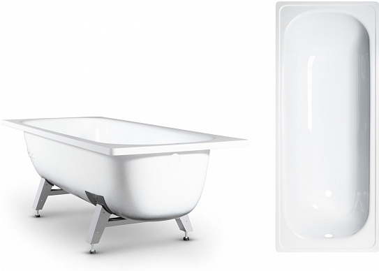 Ванна стальная 150х70 ANTIKA с рантом, А-50001