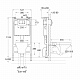 Комплект Roca Mateo 893100010 подвесной унитаз + инсталляция + кнопка