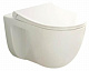 Безободковый подвесной унитаз Vitra S40, антибактериальная глазурь, 7759B003-0075