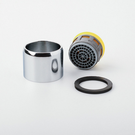 996S22S2SM, Аэратор для смесителя в комплекте с гайкой, силикон, M22, внутренняя резьба, ID