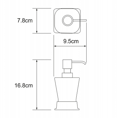Дозатор для жидкого мыла WasserKRAFT K-85099/K-69099/K-77099