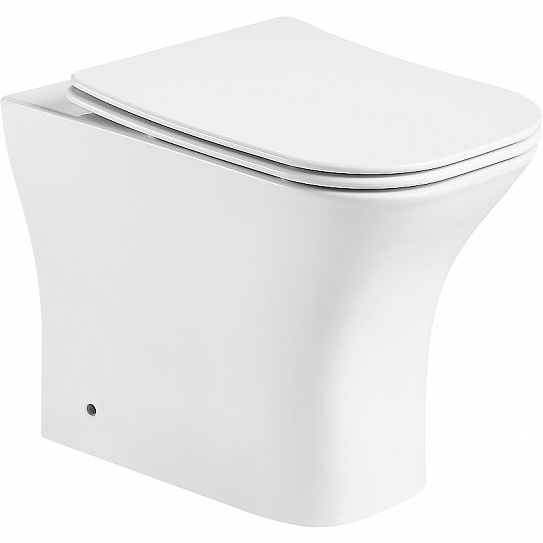 Унитаз приставной безободковый Cerutti SPA Vettore с микролифтом F CT7841