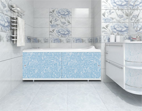 Экран под ванну "Кварт" 168 см (голубой иней)