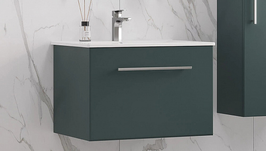 Тумба под раковину Posse 650-0-1 (Оскар) навесная верде Velvex (рак.235257 в комплект не входит)