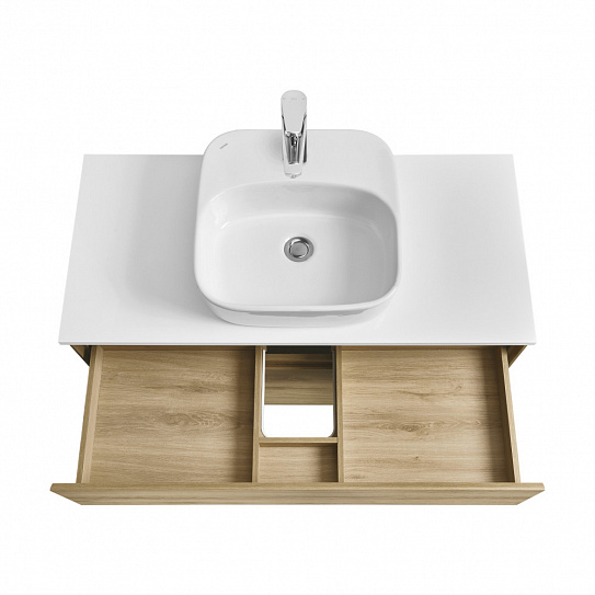 Тумба под раковину Aquaton Либерти 100 дуб эльвезия 1A279601LYC70 (под рак. Элина 100)