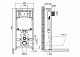 Инсталляция BelBagno 80 для подвесного унитаза, 1150х500х80 мм, со смывным бачком скрытого монтажа