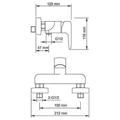 Смеситель для душа WasserKRAFT Vils 5602