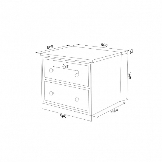 Тумба под накладную раковину подвесная со столешницей 60 см темно-серый IDDIS Torr TOR60DBi95K