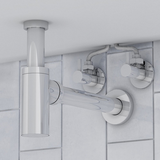 Кран угловой, с отражателем, 1/2; 1/2, кран-букса, латунь, IDDIS, 910B0Z4C2CZ
