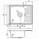 Мойка кухонная Iddis Strit S 585*485 STR58SDi77