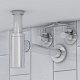 Кран угловой, с отражателем, 1/2; 1/2, кран-букса, латунь, IDDIS, 910B0Z4C2CZ