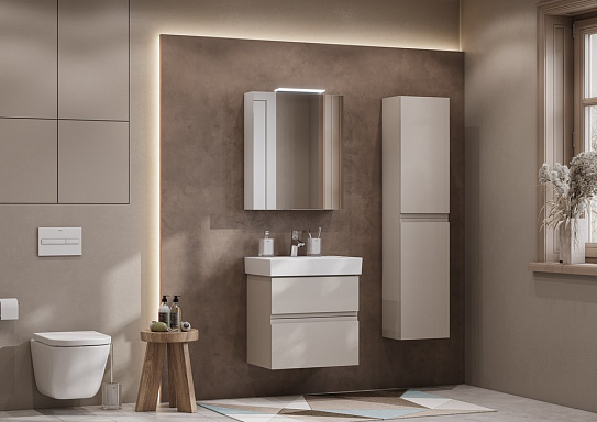 Тумба под раковину Roca Oleta 60 капучино, 2 ящика, A857639515