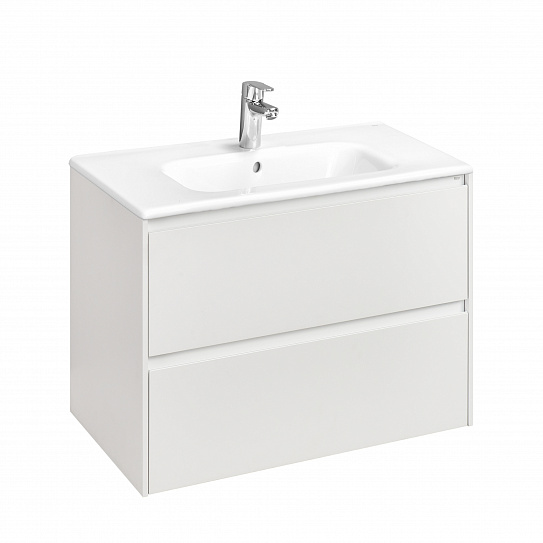 Тумба под раковину Roca Ona 800 белый матовый 2 ящика A857630509