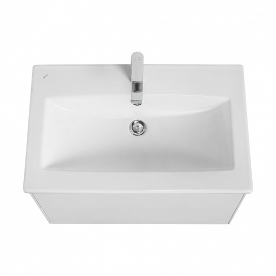 Тумба под раковину AQUATON Сохо 75 белый глянец 1A258101AJ010