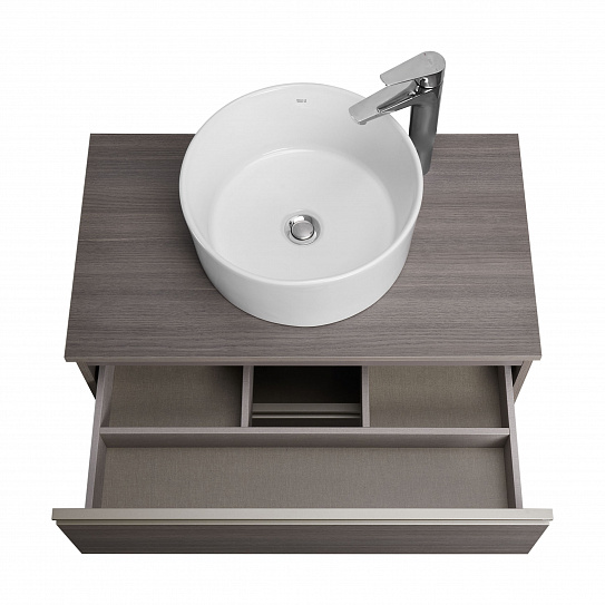 Тумба под раковину Roca The Gap 80 городской дуб 2 ящика A857399402