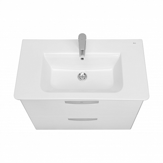 Тумба под раковину Roca The Gap 80 белый глянец ZRU9302877