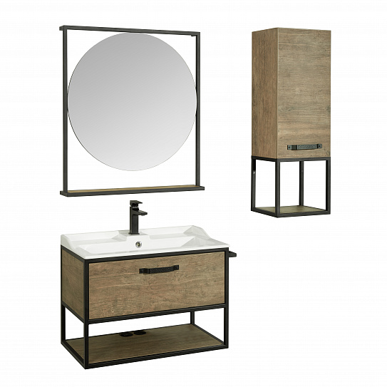 Тумба под накладную раковину Aquaton Лофт Фабрик 80 дуб кантри 1A242401LTDY0