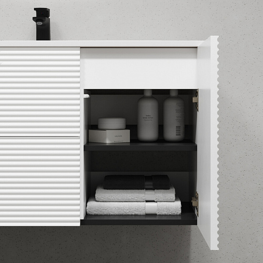 Тумба с умывальником (0131000i28) подвесная 100 см, белый, IDDIS Bild BIL10W0i95K