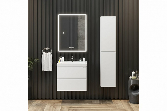 Тумба под раковину Эвада 70 подвесная, белая Onika 107059 (рак 124295 в комплект не входит)