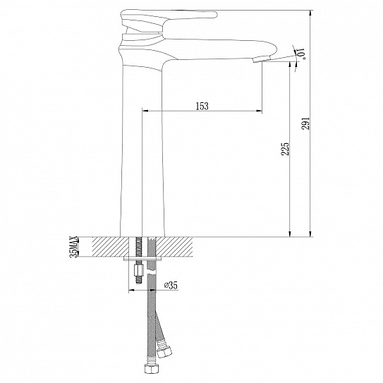 Смеситель для раковины Lemark Status LM4409C