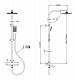 Душевая система SMART Смарт SM1210AA с переключателем, 1 фун. ручной душ, верхний душ 228 мм