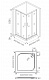 Душевое ограждение 80х80 Good Door INFINITY CR-80-G-CH, ИН00015