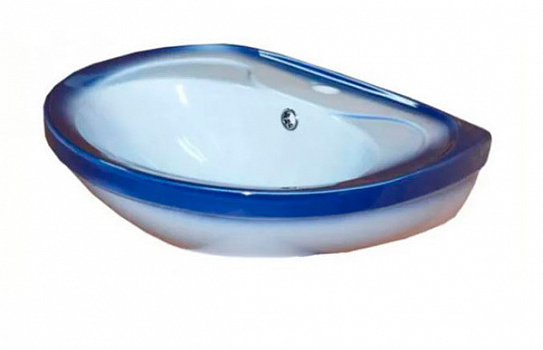 "Ресса"  умывальник (КСФ) 56х43см. синий с/о