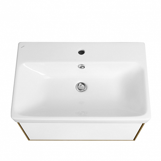 Тумба под раковину Aquaton Либерти 70 дуб эльвезия белый глянец 1A279801LYC70