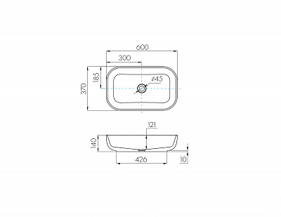 Раковина Aquaton Лола 60 1A73313KLK010
