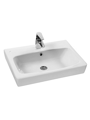 Раковина Santek Нео 55, фарфор, белая, прямоугольная,1WH302185