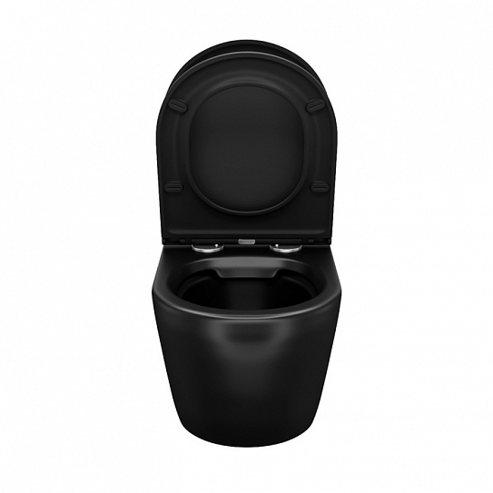 Унитаз подвесной черный матовый безободковый Iddis Blanco BLAR3BMi25