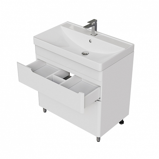 Тумба напольная MIRSANT Flat 80/2 УТ000099164 (раковина Astra 80)