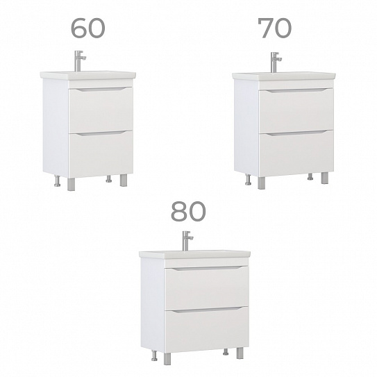 Тумба с раковиной VIGO GRANI 800-0-2