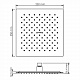 Душевая насадка WasserKRAFT A199 нержавеющая сталь квадрат 25x25,112 форсунок, PVD-покрытие черный глянец