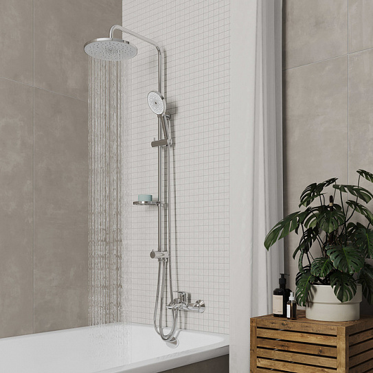 Душевой гарнитур с верхней лейкой Milardo Ideal Spa ILSSB3FM76