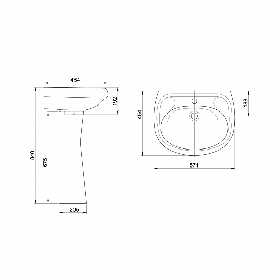 Раковина Santeri Воротынский белый 131117S0010B0