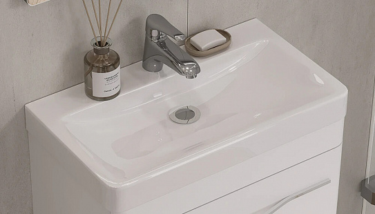 Раковина керамическая Velvex 60см модель 9595(60)