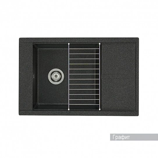 Мойка гранитная Акватон Делия 78  графит 1A715132DE210