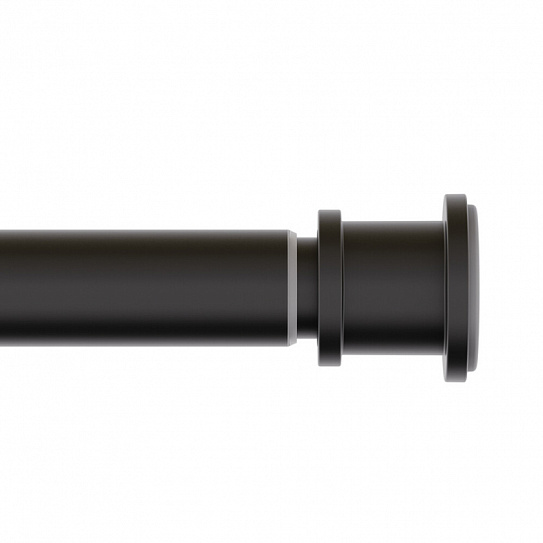 Карниз для ванной комнаты 110-200 см, черный матовый, IDDIS, RSB0120i14