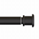 Карниз для ванной комнаты 110-200 см, черный матовый, IDDIS, RSB0120i14