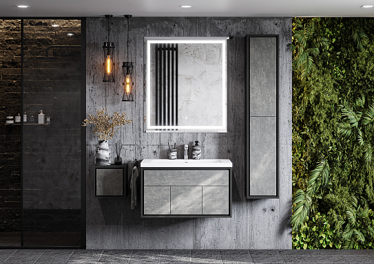 Тумба под раковину Aquaton Уэльс 100 графит 1A267601WA6A0 new