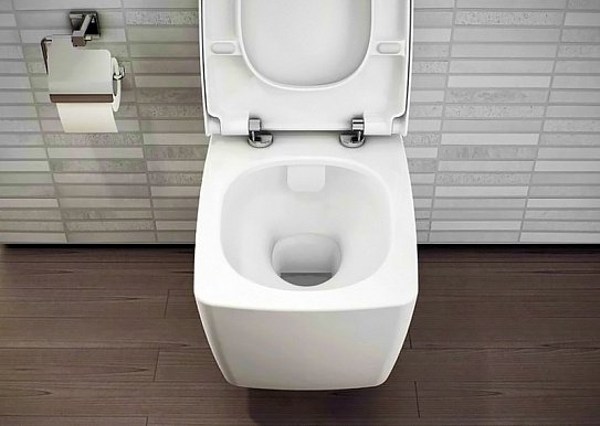 Унитаз подвесной Vitra Metropole, безободковый, с емкостью для чистящей жидкости, 7672В003-1086, без сиденья