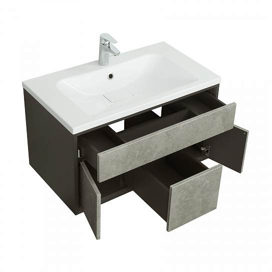 Тумба под раковину Aquaton Уэльс 100 графит 1A267601WA6A0 new