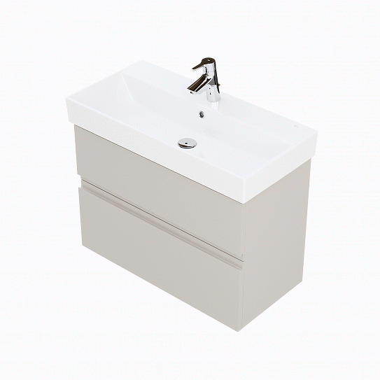 Тумба под раковину Roca Oleta 80 капучино, 2 ящика, A857640515