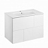 Тумба под раковину модуль 2 ящика PILAR 800 белый Roca A857669472 (рак.261047 в комплект не входит)