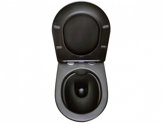 Унитаз подвесной безободковый черный Cerutti SPA SELLA Aria MB CT9160
