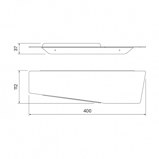 Полка Iddis Slide SLIBS00i44