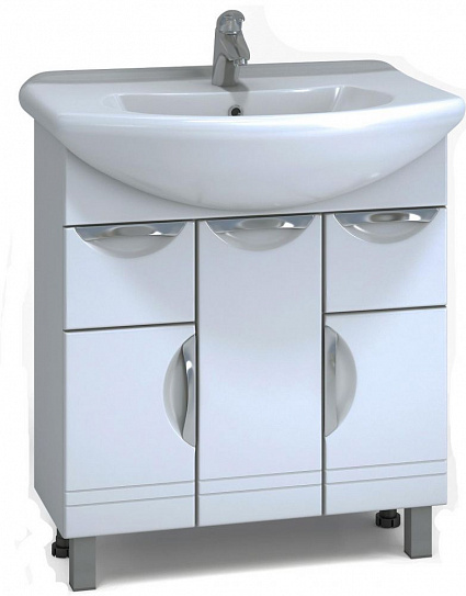 Тумба с раковиной напольная 80 см Vigo Callao 80, раковина Балтика