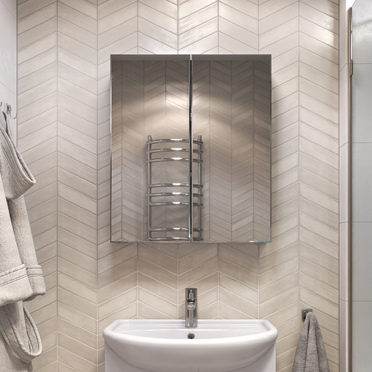 Зеркальный шкаф в ванную 55 см Vigo Grand 550 zsh.GRA.55